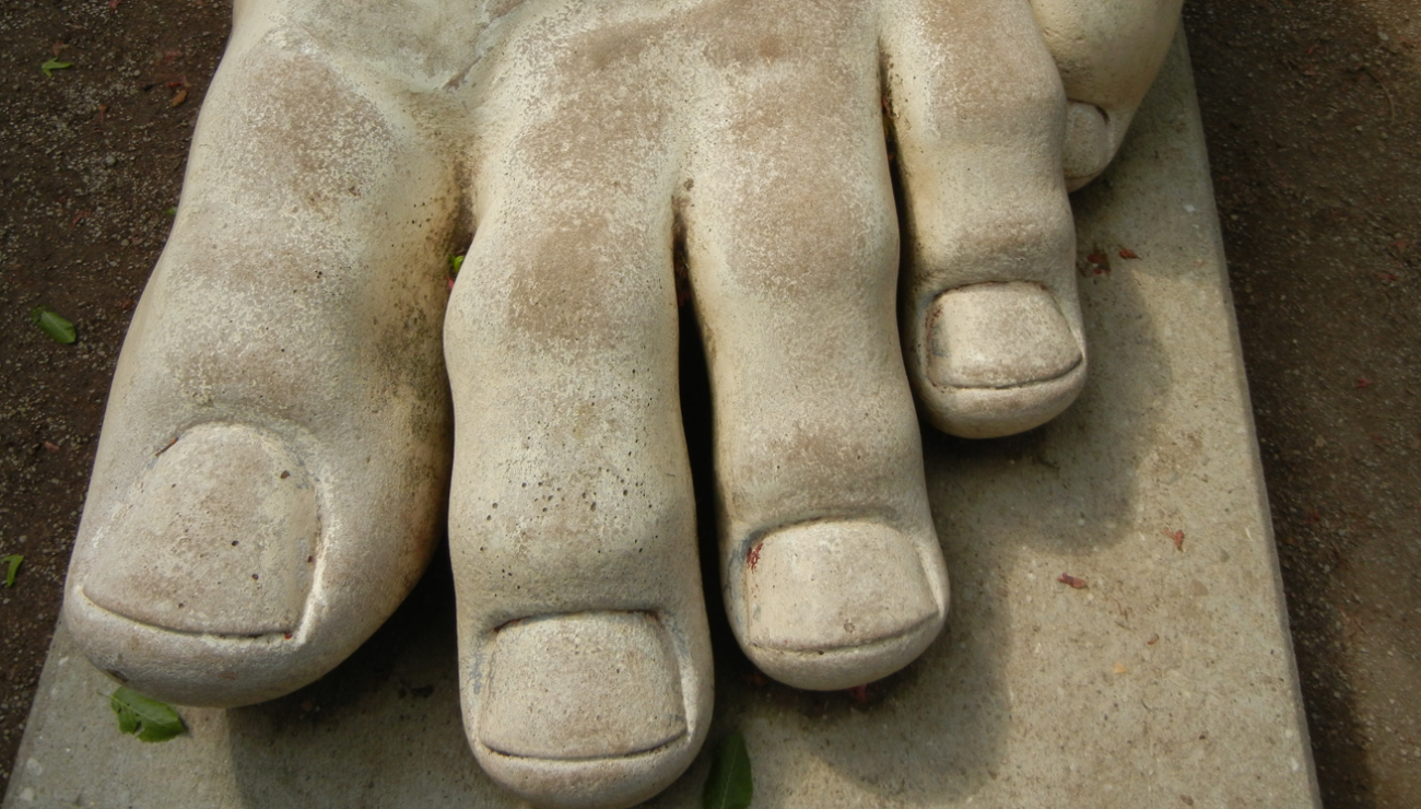 Fuß Kaiser Konstantins, Kopie, Trier