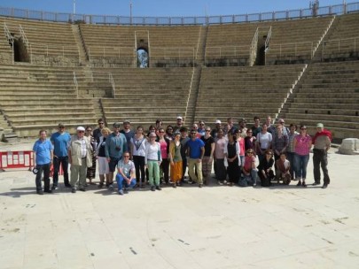 Gruppenbild von der Israel-Exkursion 2015