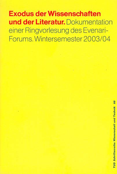 Buch Exodus der Wissenschaften und der Literatur in der gelben Reihe der TU Darmstadt